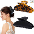 2 Pack Acetate Hair Claw Clips for Women Tortoise Shell 4 Inch Large Claw Hair Clips for Thin to Thick Hair