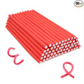 60PCS 9.45" x 0.39" Diameter Small Foam Hair Curlers,Heatless Flexible Curling rod for Short,Medium and Long Hair(0.39 x 9.45 Inch, Red)