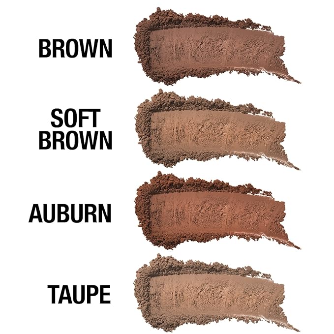 Palladio Brow Powder for Eyebrows, Soft and Natural Eyebrow Powder with Jojoba Oil & Shea Butter, Helps Enhance & Define Brows, Compact Size for Purse or Travel, Includes Applicator Brush, Taupe