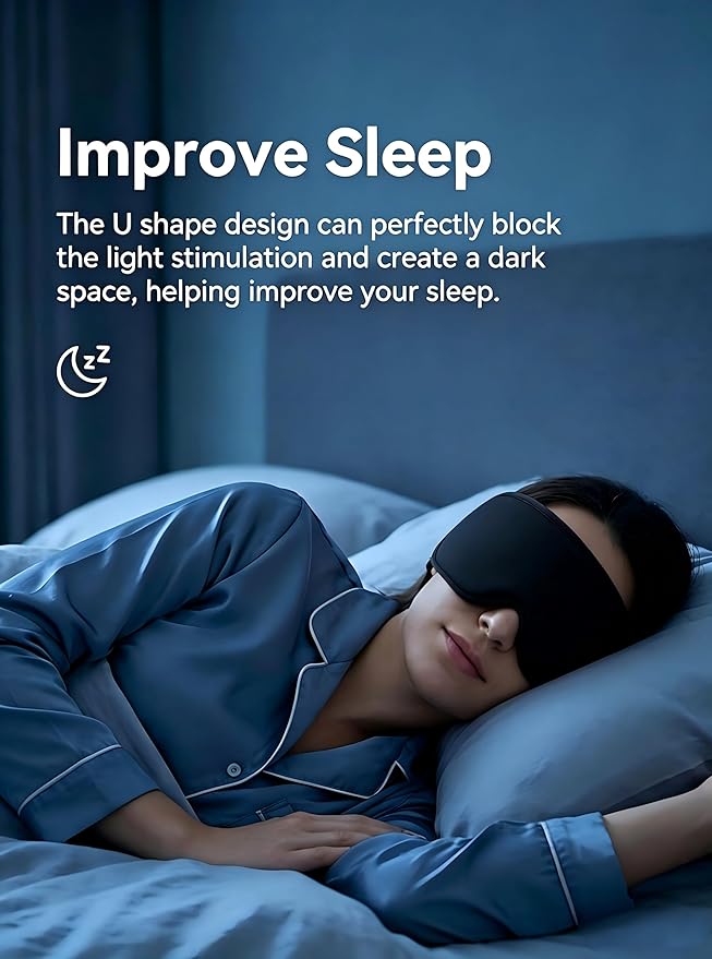 FACEMOON Ice Cold Packs for Eye Compress: Cooling Relief for Puffy Eyes Headache Migraines Stye Dry Eyes Therapy - Large Gel for Long Lasting Comfort Reusable Flexible, 2 pcs for Family Blue Black