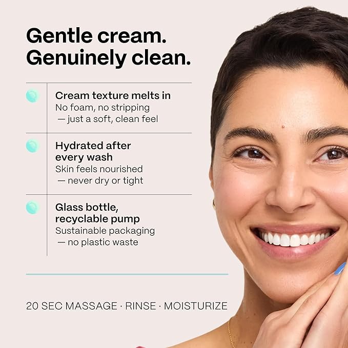 Mad Hippie Cream Cleanser 2-Pack – Gentle Formula with Hyaluronic Acid, Jojoba Oil & Green Tea, Skin Barrier Protection, 4 Oz Ea
