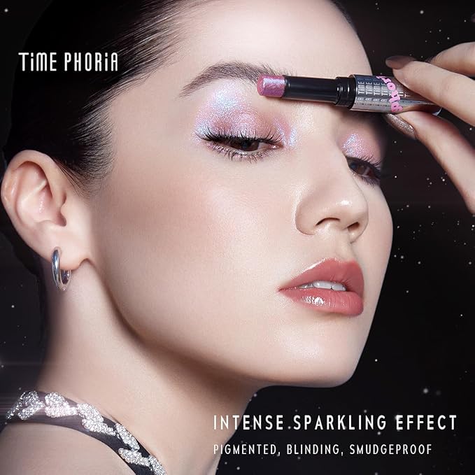 Illumina Jelly Gel Eyeshadow Stick, 010 Amethyst - Cool Lavender Shimmer Sparkle Finish, Cream Texture With Cooling Feel, Long-Lasting Crease-Proof Smudgeproof Eye Shine, Easy Application