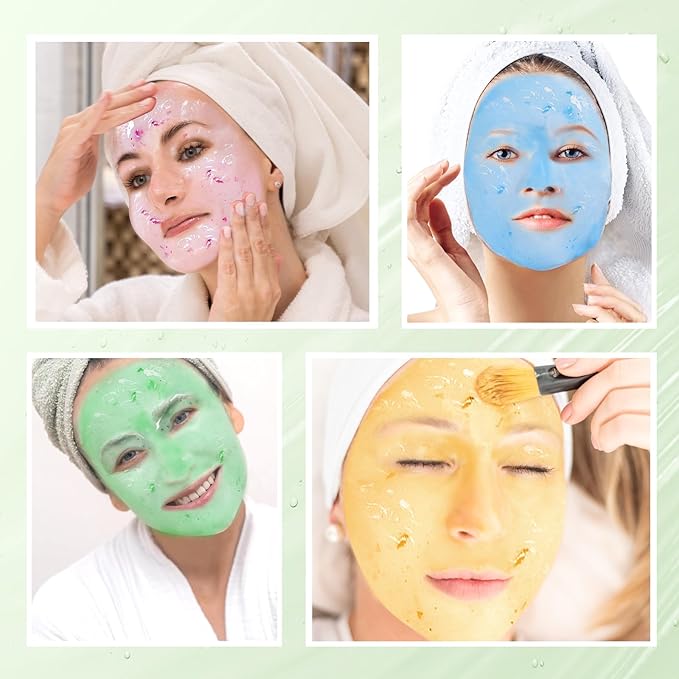 LUCKY CAT Jelly Mask for Facials Professional, Hydrating & Moisturizing Peel-Off Gel Jelly Face Mask Skin Care for Deep Hydration & Glow, Professional Spa Use for All Skin Types 23 Fl Oz (Tea Tree)
