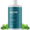 Volumizing Biotin Shampoo for Thinning Hair - Invigorating Peppermint Shampoo for Fine Hair with Argan Coconut and Olive Oils - Vegan & Color Safe - Paraben Silicone & Sulfate Free (16 Fl Oz)