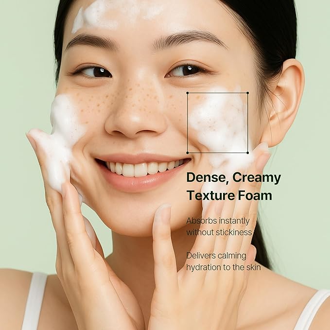 Orien Mugwort Zero Film Cleansing Foam 5.07 fl.oz, 150ml ㅣDaily Makeup Blackhead Removal No pore clogging Korean skincare double cleansing