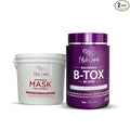 Ravenna B-tox Blond Kit - Hair B-tox Treatment (1 Kg/35.2 Fl Oz) Formaldehyde-Free + Hair Mask for Damaged Hair (1,5 Kg/ 52.9 fl oz) - Straightening, Intense Shine & Moisture for Blondes
