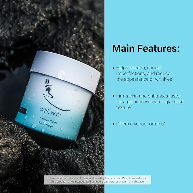 4Life - aKwa Moisture Cream - Plant-Based Face Moisturizer with Fermented Green Tea Water, Niacinamide, Ginseng, Honey & Birch Sap, Smooths Skin, Firms, Hydrates - 2.5 oz