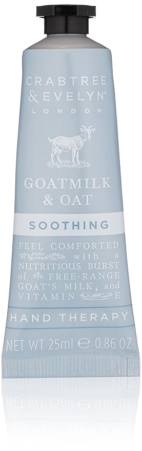 Crabtree & Evelyn Goatmilk and Oat Soothing Hand Cream Therapy, 0.86 oz