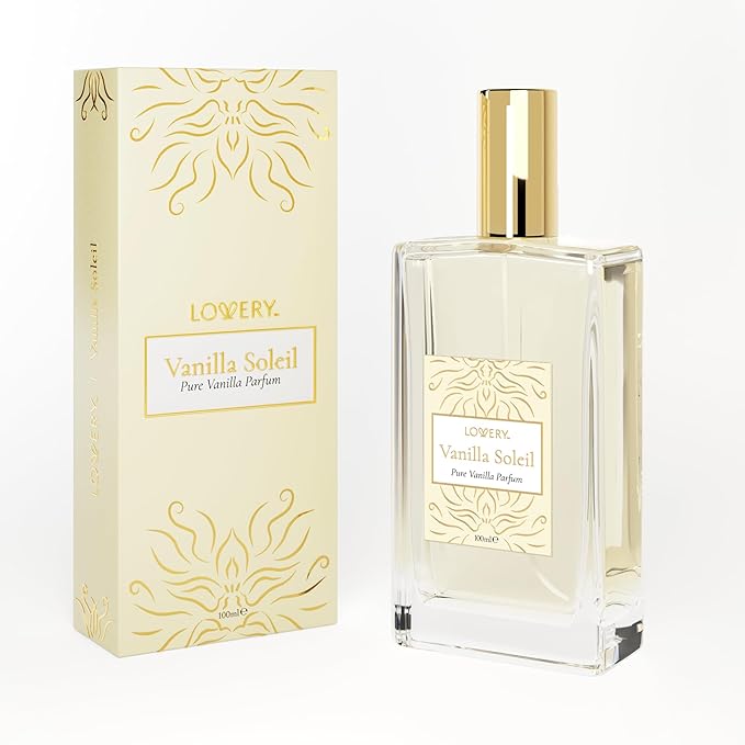 Pure Vanilla Perfume for Women, 100ml Vanilla Soleil Fragrance, Creamy Tonka Bean with Vanilla Womens Perfumes, Long Lasting, Vegan Clean & Natural Ingredients, Birthday Gifts for Mom, Made in France