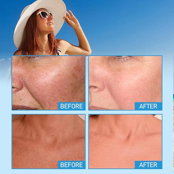 Tinted Sunscreen For Face,Against UVA and UVB Rays, No White Cast,Hydrating Sun Essence Face Sunscreen, 50ml