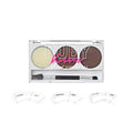 Ruby Kisses Go Brow Eyebrow Kit, Dual Shade Powder & Wax, Includes 3 Stencils, Perfect for Shaping & Defining, Natural Brow Look, Ideal for Sparse Brows