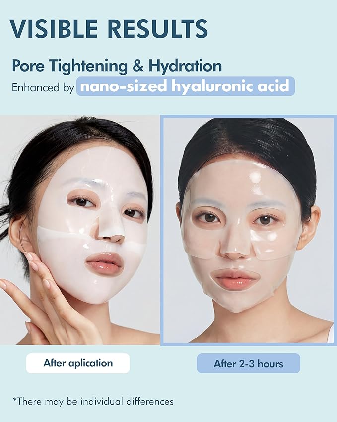 DERMAL Hyaluronic Hydrogel Melting Jelly Gel Mask 4ea - Korean Overnight Face Mask with Ceramide - Deep Moisturizing, Pore Minimizing for Glow Skin - Korean Skincare