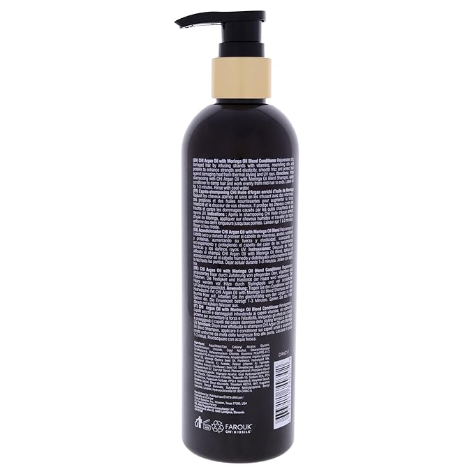 CHI Argan Oil Conditioner, Replenishes Hair Moisture, Enhances Strength & Helps Protect Against Damage, Sulfate, Paraben, & Cruelty-Free, 11.5 Oz (Pack of 2)