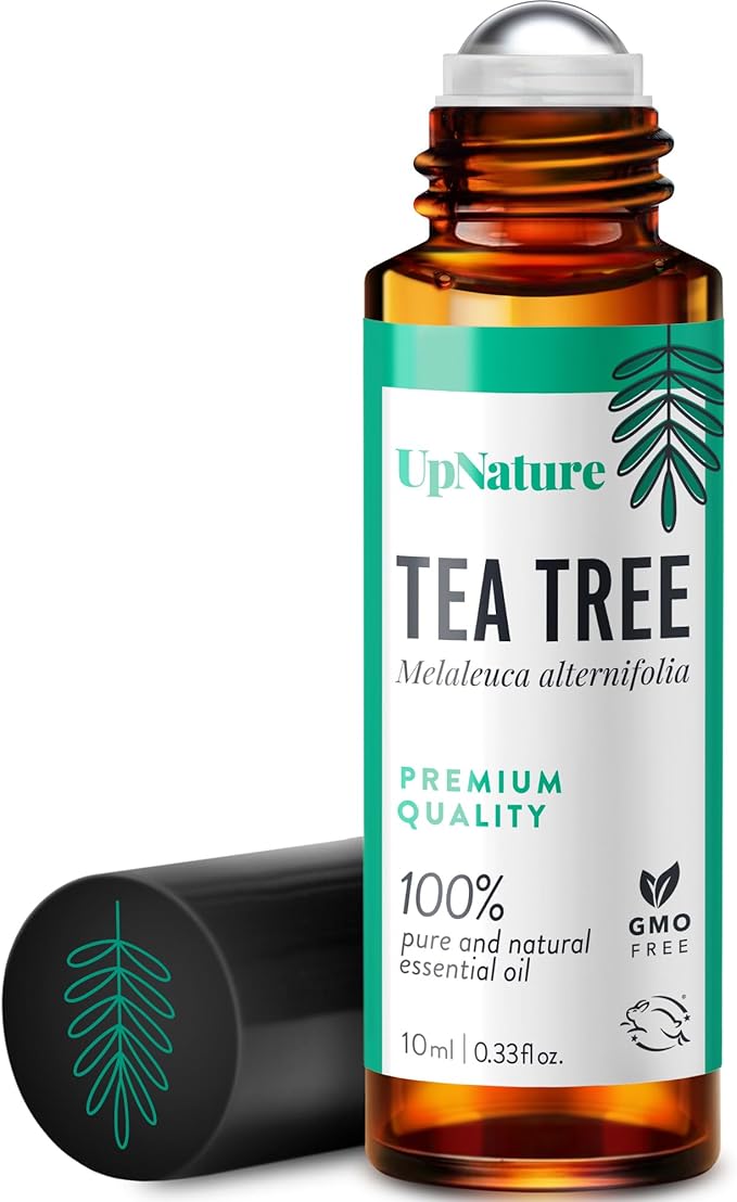 UpNature Tea Tree Essential Oil Roll On - 100% Natural Tea Tree Oil for Skin