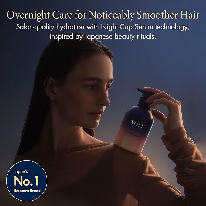 YOLU - Deep Conditioner for Damaged Hair - Japanese Overnight Hydrating Conditioner - Frizz Control Detangler with Tuberose - Fragrance of Neroli & Jasmine - 10.5 oz