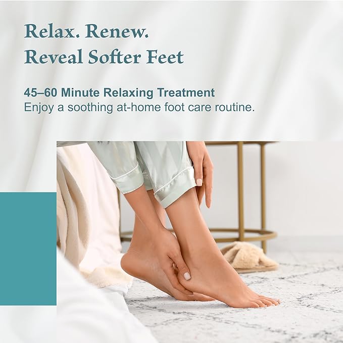 Foot Peel Mask 2 Pack, Exfoliating Foot Mask for Dead Skin & Callus Removal, Peeling Treatment with Lactic Acid, Aloe Vera & Lavender, Smooth Soft Feet at Home for Men & Women