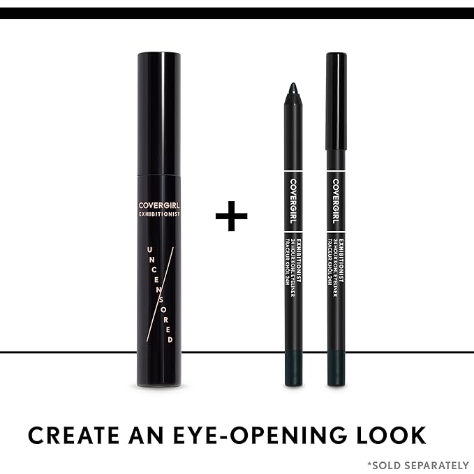 COVERGIRL Exhibitionist 24-Hour Kohl Eyeliner, Charcoal, 0.04 Ounce