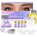 Lash Lift Kit - Eyelash Perm Kit - Eyebrow Lamination Kit, 2 in 1 Professional Eyelash Curling Lash Extension & Eyebrow Lift Kit, Easy to Use for Salon & DIY Home Use, Lasts 6-8 Weeks (Purple)