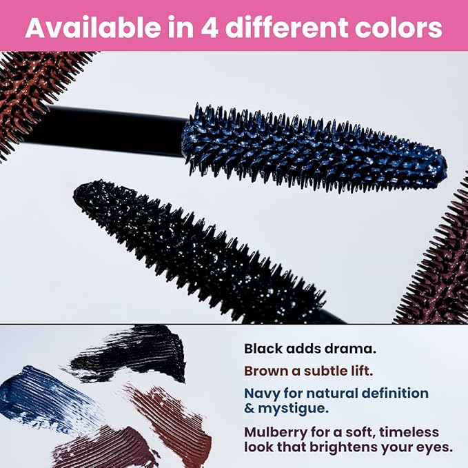 Prime Prometics PrimeLash Mascara for Older Women – Volumizing, Incredible Length in 2 Coats – Long-Stay, Zero Clumps, Hypoallergenic (Brown)