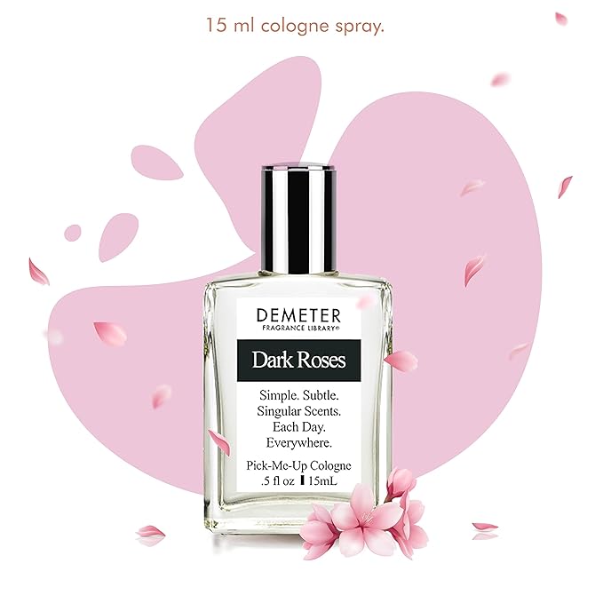 DEMETER Fragrance's Dark Flowers Humongous Miniature Set of 4 - Witching Hour - Dark Roses - Vampire Blooms - Transfixed - Perfume Sampler Set for Women