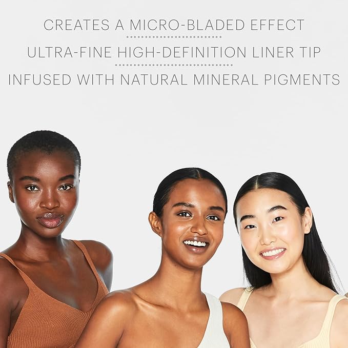 Glo Skin Beauty Precise Micro Browliner in Blonde - Fine Tip Precision Eyebrow Pencil - 6 Shades, Mineral Eye Brow Filler
