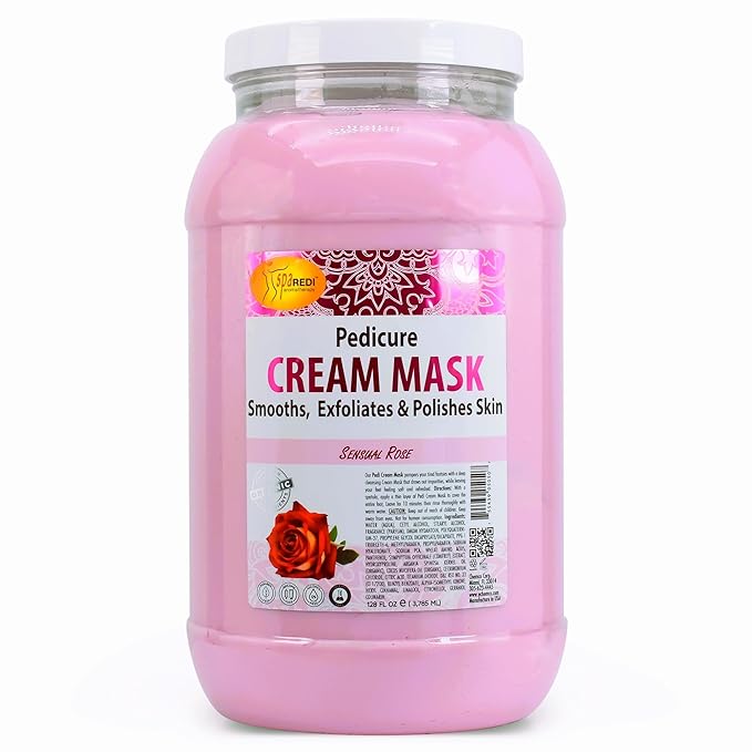 SPA REDI Professional Cream Mask – Spa-Grade Skin Hydration, Nourishment & Relaxation | Pro-Performance. Pure Peace of Mind. | Superior Client Satisfaction & GHS Safety 128 Oz