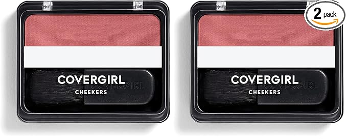 COVERGIRL Cheekers Blendable Powder Blush Rock 'n Rose, .12 oz (packaging may vary) (Pack of 2)
