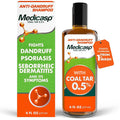 Medicasp Coal Tar Anti-Dandruff Shampoo, Alleviates Symptoms from 1st Wash, Treats Psoriasis, Seborrheic Dermatitis & Itchy Dry Scalp, Fights the Root Cause of Dandruff, Flakes Shampoo, 6 fl oz