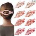 8 Pack Pastel Pink Flat Hair Clips – Cute Matte Gradient Claw Clips for Girls & Women, Strong Hold No-Slip Barrettes for Thick or Thin Hair, Aesthetic Soft Girl Style Accessories