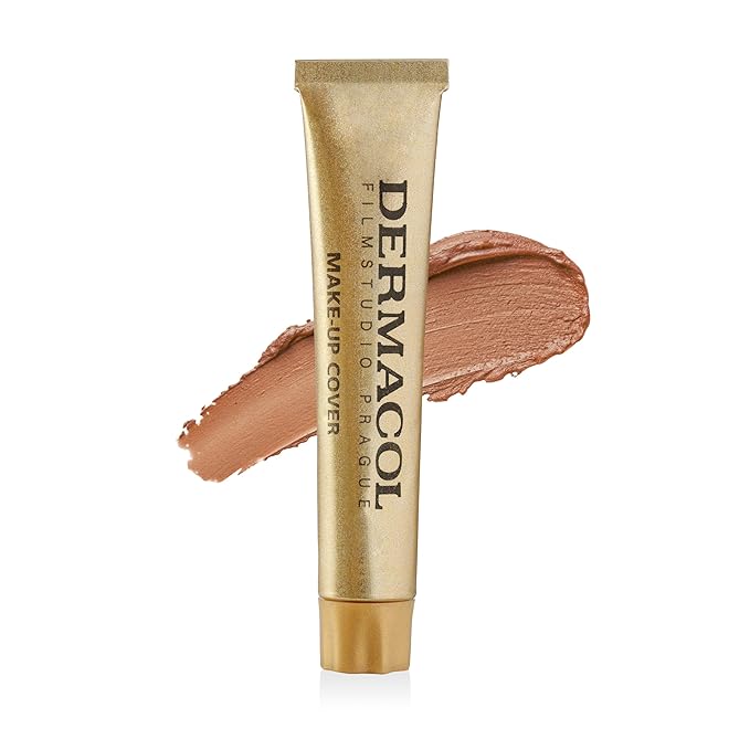 Dermacol - Full Coverage Matte Foundation with SPF 30, Waterproof Foundation for Oily Skin, Acne, & Under Eye Bags, Long-Lasting Makeup, 30g - Shade 224
