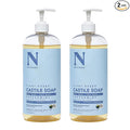 Castile Liquid Soap - Peppermint by Dr. Natural for Unisex - 32 oz Soap - Pack of 2