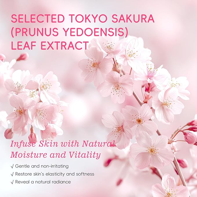 LAIKOU Japan Sakura Moisturizing Foot Mask, Foot Mask for Dry Cracked Feet, Foot Masks, Deep Moisturizing Socks for Cracked Heels, Skin Care Gifts for Women Soft Smooth Touch Feet 5 Pack