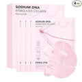 4-Pack Salmon DNA (PDRN) Pink Collagen Jelly Mask - Soothing & Hydrating Gel Face Mask for Sensitive Skin, Korean Skincare