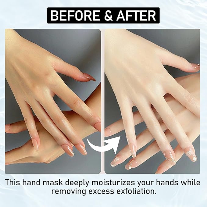 6PCS Moisturizing Hand Masks,Deep Nourishing Hand Gloves,Hydrating Hand Mask for Dry Cracked Hands,Soft and Smooth Touch Hands,Self Care Gifts for Women
