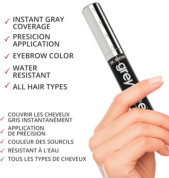 Root Touch-Up Hair Mascara Temporary Gray Roots Concealer (DARK BLONDE)