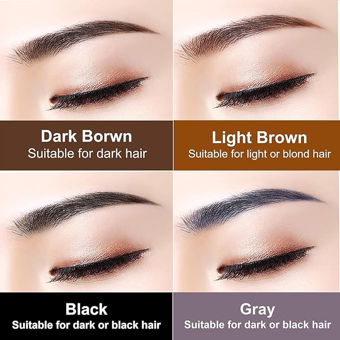 5 Pcs Dark Brown Eyebrow Pencils for Women with Sharpener Waterproof and Sweat-Proof Eyebrow Pen Long-Lasting Eyeliner Pencil Create a Natural Eye Brow Makeup