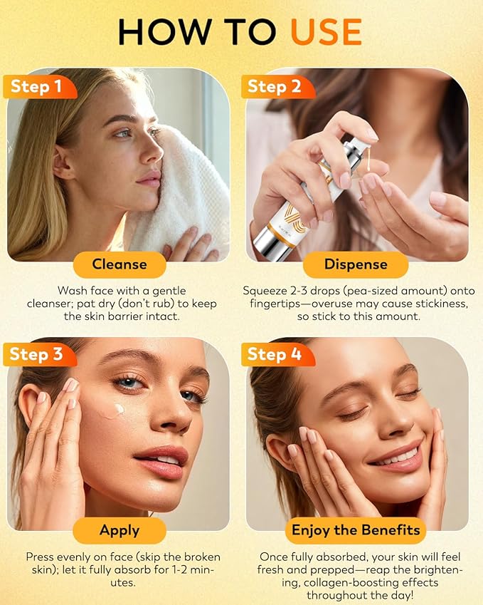 HANYWIL Vitamin C Serum for Mature Skin, 20% Vitamin C Face Serum with Hyaluronic Acid, Dark Spot Remover, Hydrating Skincare for Wrinkle Reduction, Lifting & Firming - 1.7 fl