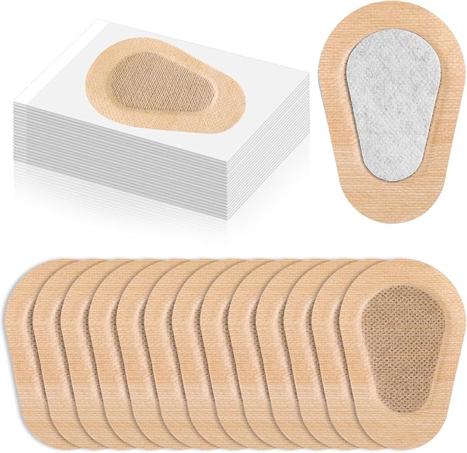 Panitay 40 Pcs Adhesive Eye Patches for Adults Eye Patch for Disposable Breathable Amblyopia Lazy Adhesive Bandages for Men(3.3 x 2.3 Inch,Nude)