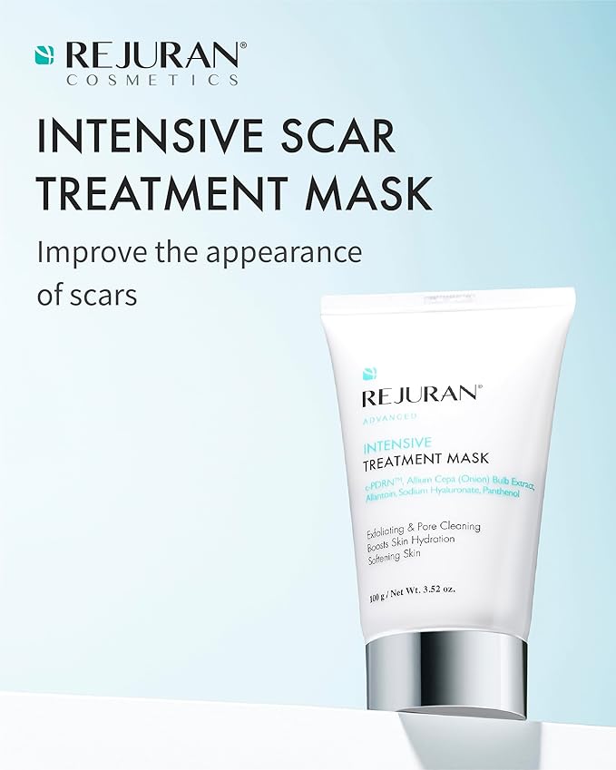 REJURAN® Advanced Intensive Scar Treatment Mask, c-PDRN® - Facial Wash-Off & Sleeping Mask for Soft, Smooth Skin Texture, Clinically Developed (3.52 oz)