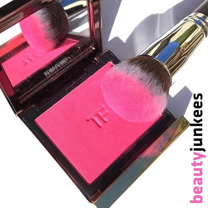 Mineral Powder Foundation Brush for Face – Finishing Powder Brush for Loose Pressed Powder, Setting Brush, Round Kabuki Foundation Brush, Synthetic