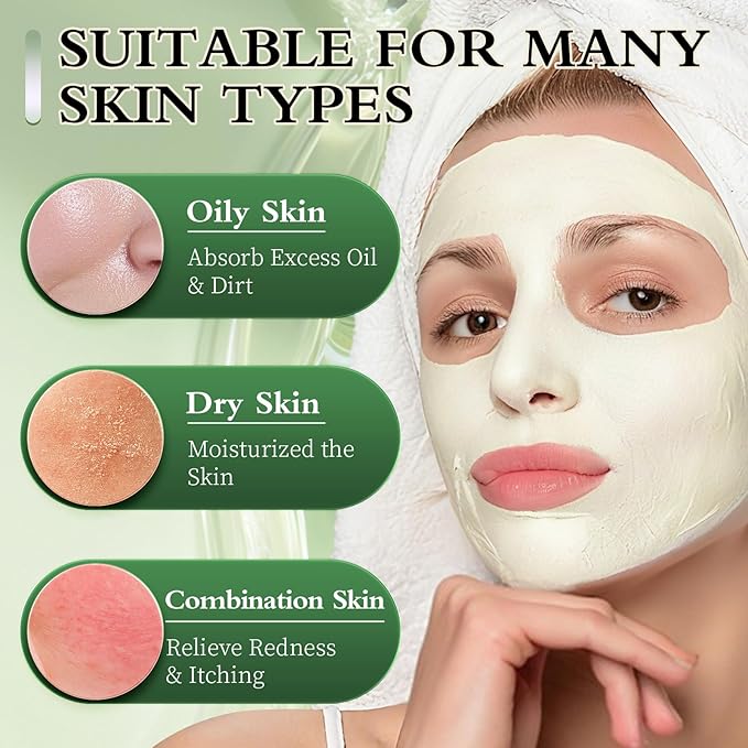 Pjordo Powder Jelly Mask for Facials Professional, Peel Off Facial Mask for Hydrating & Moisturizing, Hydrojelly Mask for Women Men Skin Care, Home DIY Spa Use for All Skin with Tea Tree