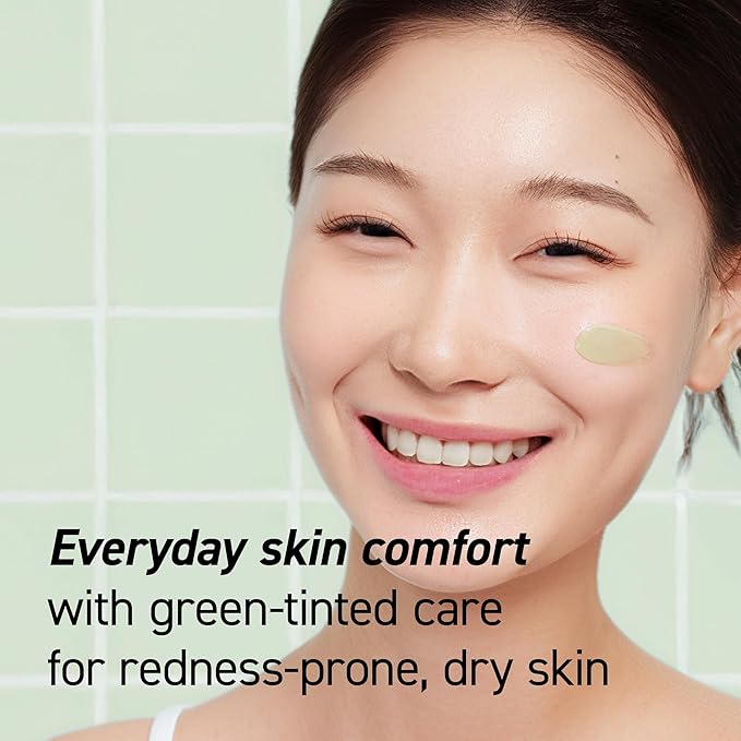 IVOSKIN Cica Redness Relief Treatment Cream, Soothing & Hydrating Green Correcting Moisturizer with Madecassoside, Helps Repair Skin Barrier for Sensitive Skin, Vegan, Korean Skincare (1.76oz / 50g)
