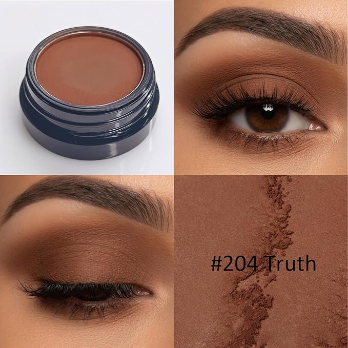 Erinde Single Brown Matte Eyeshadow Palette, High Pigment, Long Lasting, Intense Color, Neutral Nudes Naked Matte Pressed Powder Eye Shadow Palette