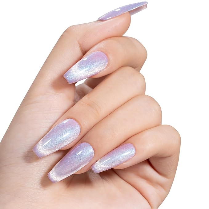 MAYCHAO 15ML Cat Eye Gel Nail Polish 1Pc Aurora Mermaid 10 Gel Polish with Magnet Soak off Holographic Magnetic Nail Polish for Nail Art Manicure Salon DIY at Home, 0.5 OZ