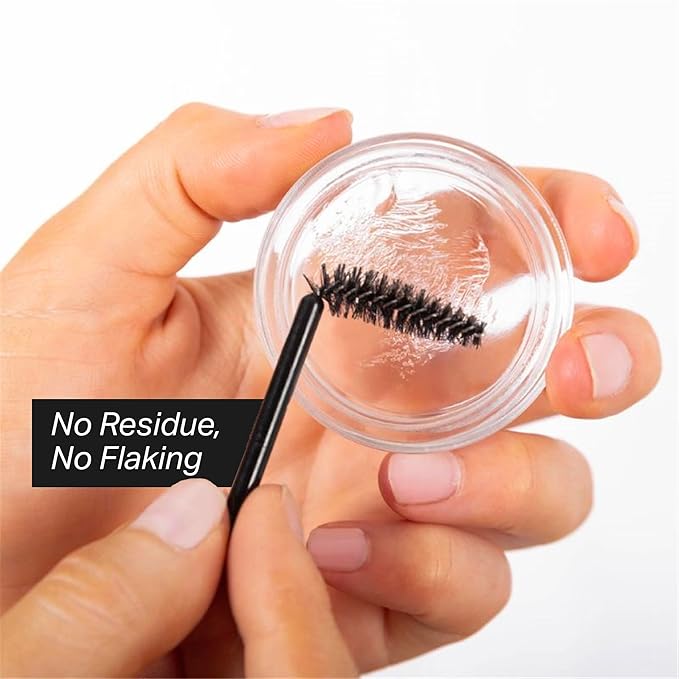 Chic Clear Gel for Eyebrows Styling, Shaping & Setting Brow Gel Clear Pomade for Brows with Angled Eyebrow Brush, 0.50 Fl Oz