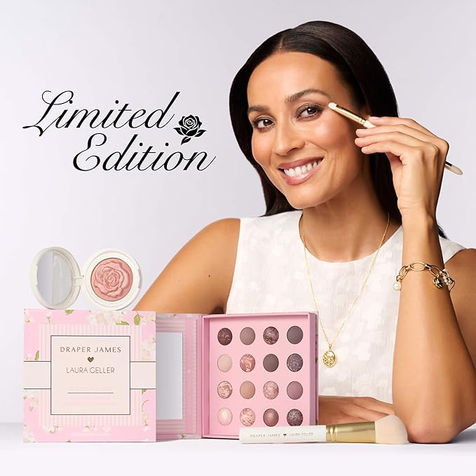 LAURA GELLER NEW YORK Baked Blush-n-Brighten for Mature Skin - 00 In Bloom - Powder Blush Won't Settle into Fine Lines - Buildable Natural Finish – Longlasting Formula - Made in Italy