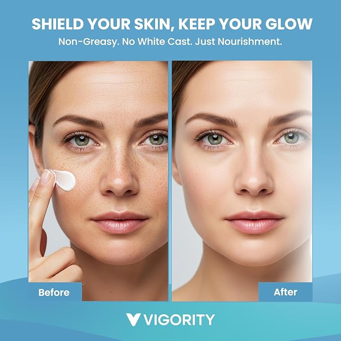 Vigority Tallow Sunscreen SPF 30 for Face & Body – Natural Grass-Fed Beef Tallow, Non-Nano Zinc Oxide – Moisturizing Mineral Sunblock, Non-Greasy & Non-Toxic, Reef Safe for Adults & Kids (3.4 oz)