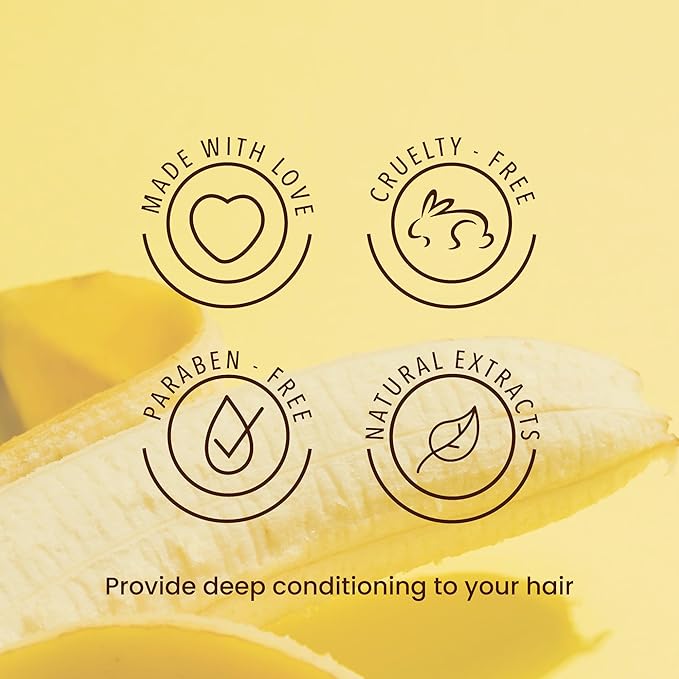ANYELUZ Banana Conditioner - Deep Conditioning with Olive Oil for Fragile and Damaged Hair