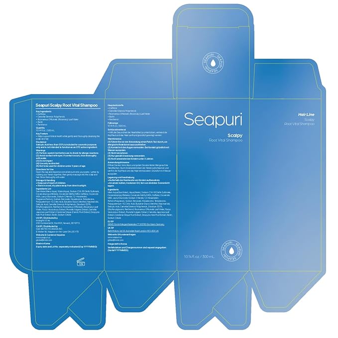 Scalpy Root Vital Shampoo | Instant Root Lift & Hair Thickening with Polyphenol | Caffeine Scalp Energizer for Thinning Hair | Volumizing Treatment | Deep Purifying & Relief | K-Beauty Hair Care