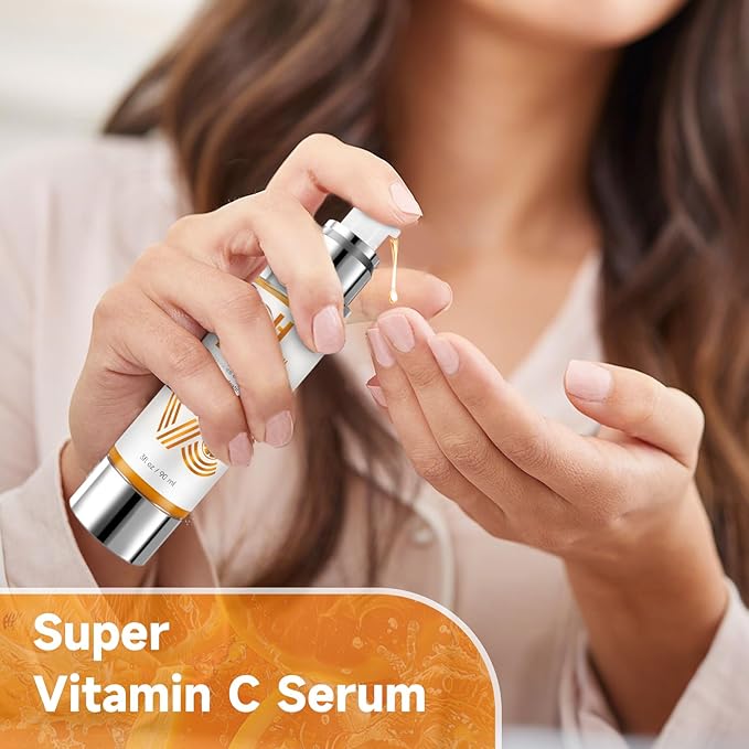 HANYWIL Vitamin C Serum for Mature Skin, 20% Vitamin C Face Serum with Hyaluronic Acid, Dark Spot Remover, Hydrating Skincare for Wrinkle Reduction, Lifting & Firming - 1.7 fl